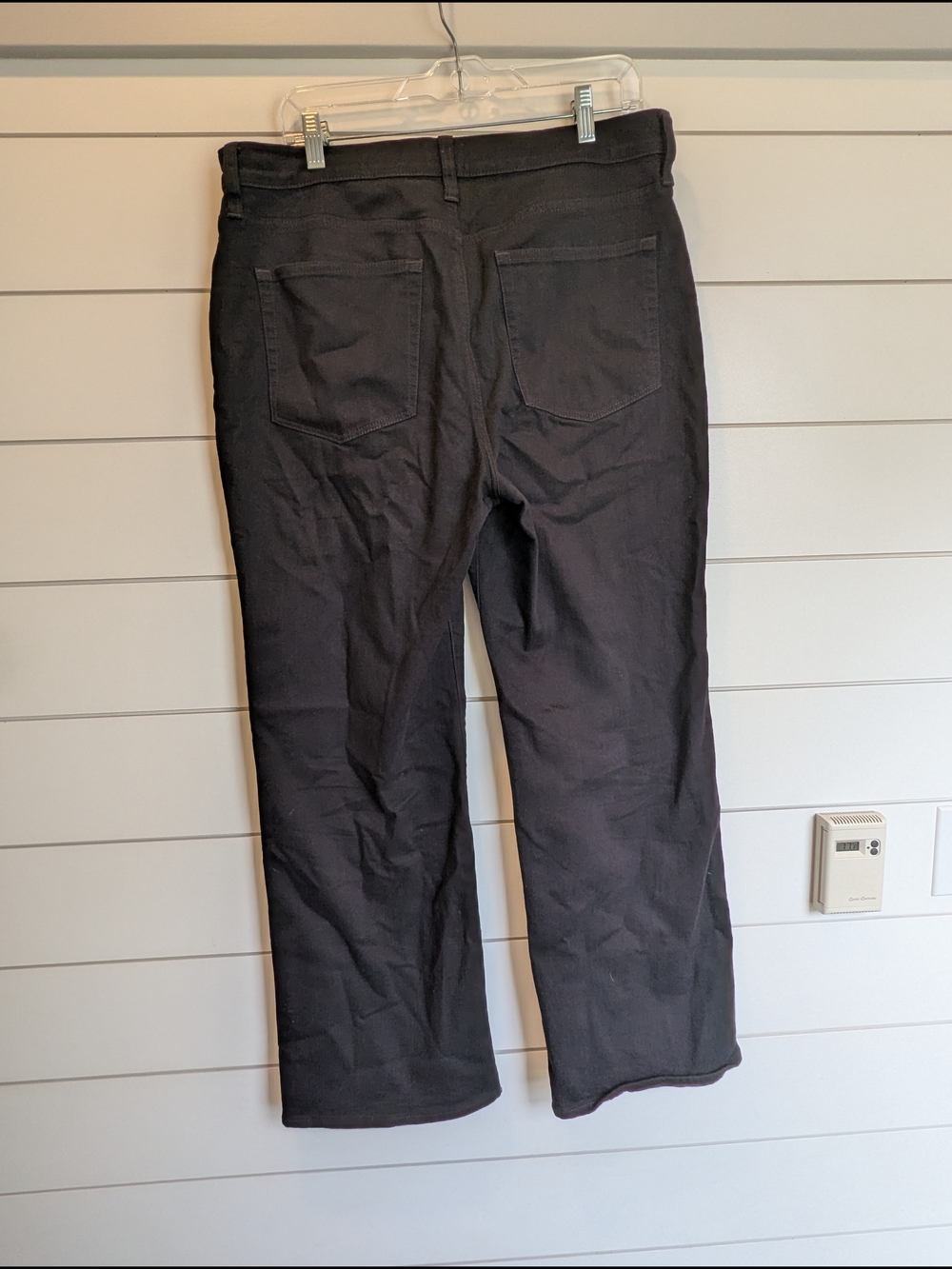 J. Crew Wide Leg Full Length Jeans Black Size 31 All Day Stretch - Picture 6 of 11